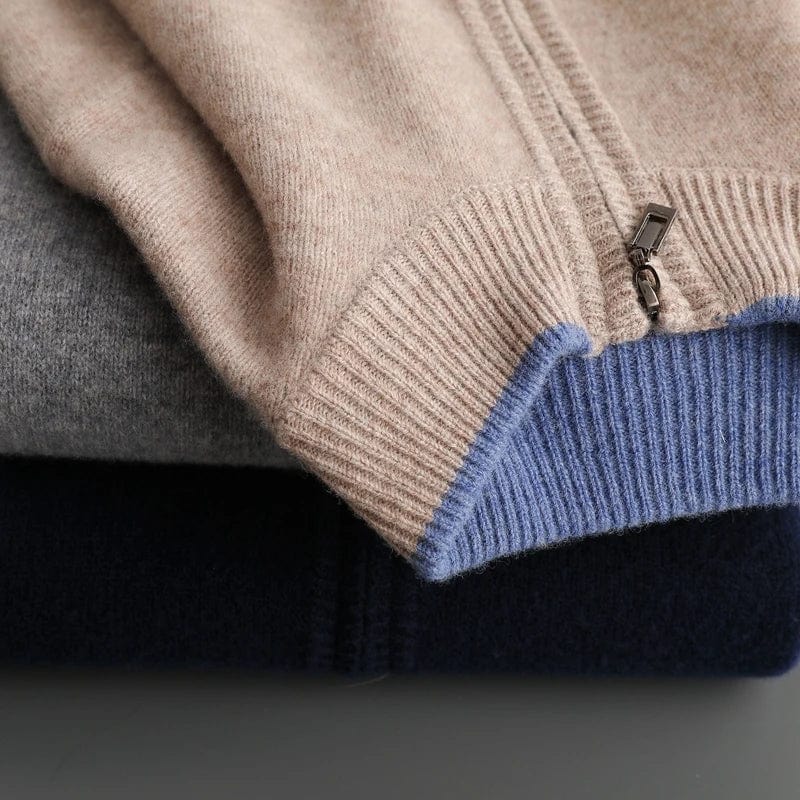 Corbin | Cárdigan De Punto Con Cuello Alto Y Cremallera Frontal