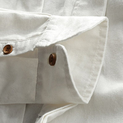 Hrvoje | Camisa Manga Larga Cuello Mao