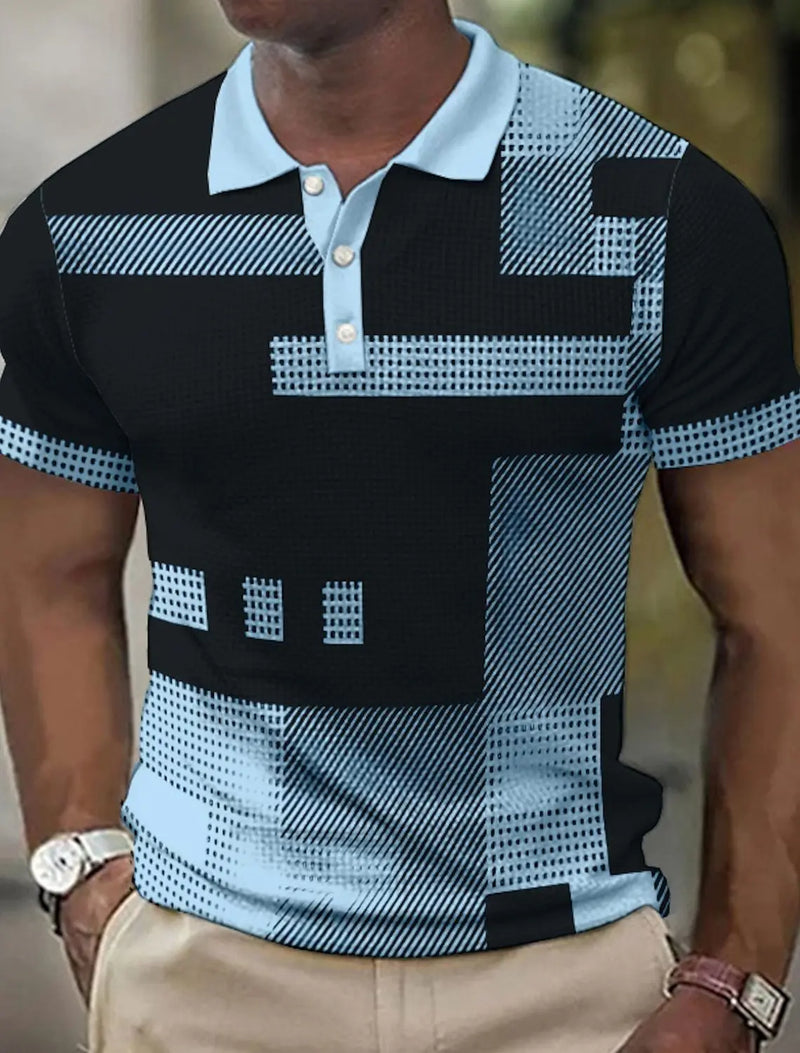 Delbert | Polo De Manga Corta Con Estampado Geométrico