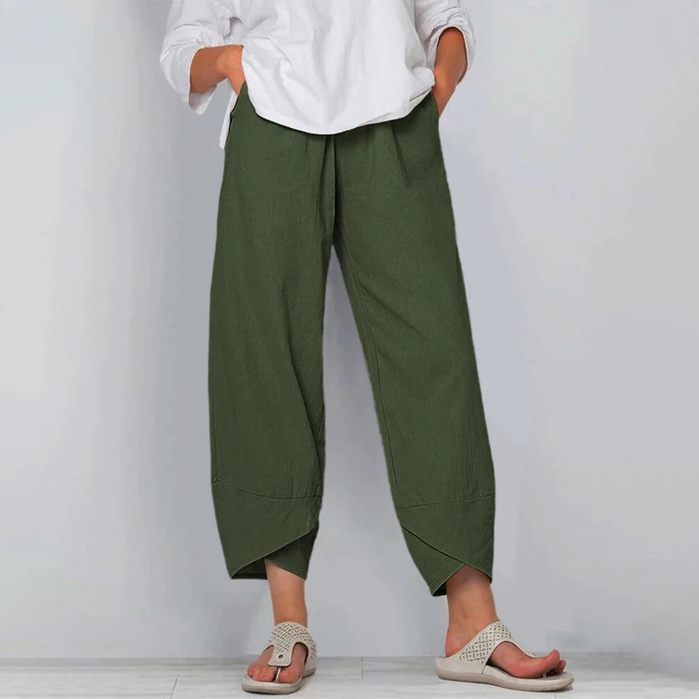Matylda | Pantalones Cortos de Pierna Ancha