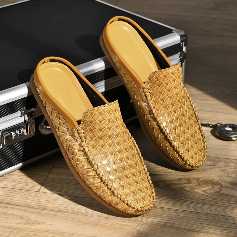 Efim | Mules Tipo Mocasín Sin Cordones Con Tejido Trenzado