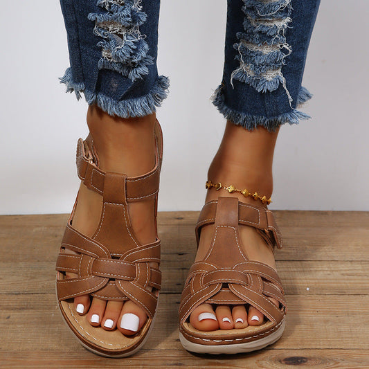 Froso | Sandalias Marrones con Correa Ajustable