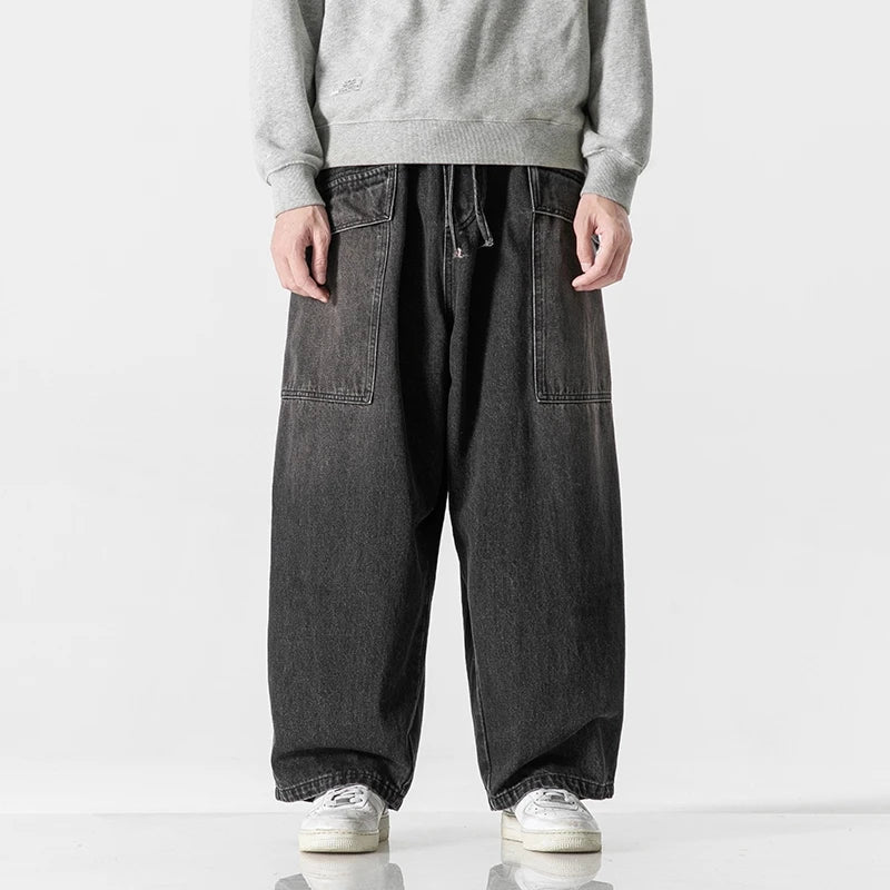 Bruno | Jeans de Pierna Ancha con Cintura Ajustable