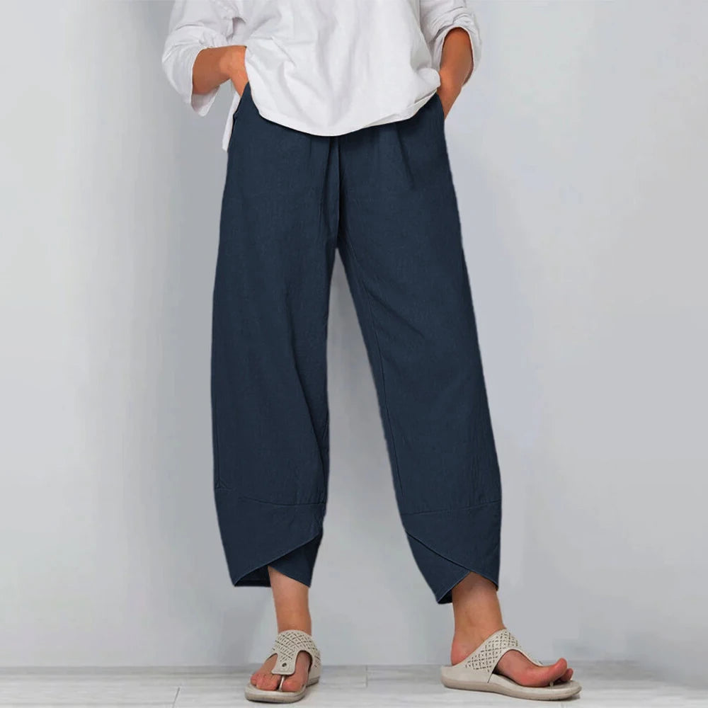 Matylda | Pantalones Cortos de Pierna Ancha
