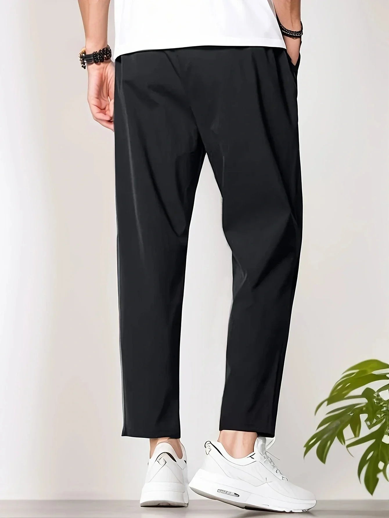 Michale - Pantalón Informal De Corte Cónico Con Bolsillos Laterales