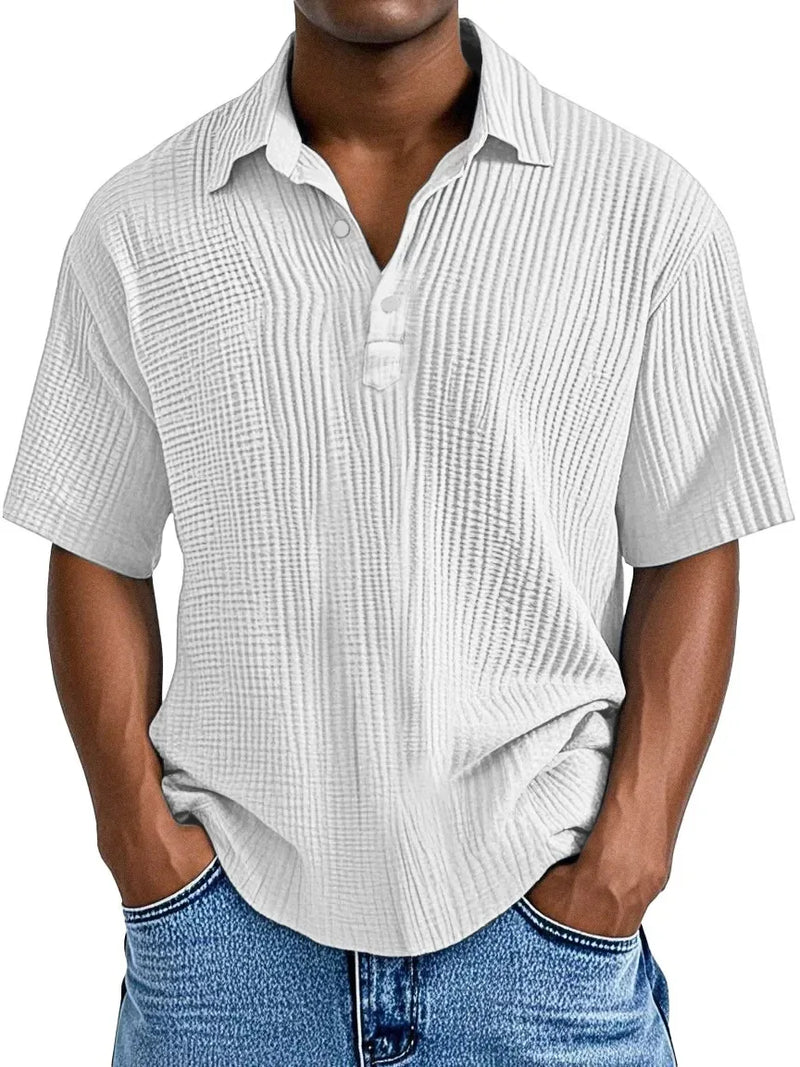 Hauser | Polo de Manga Corta Con Textura