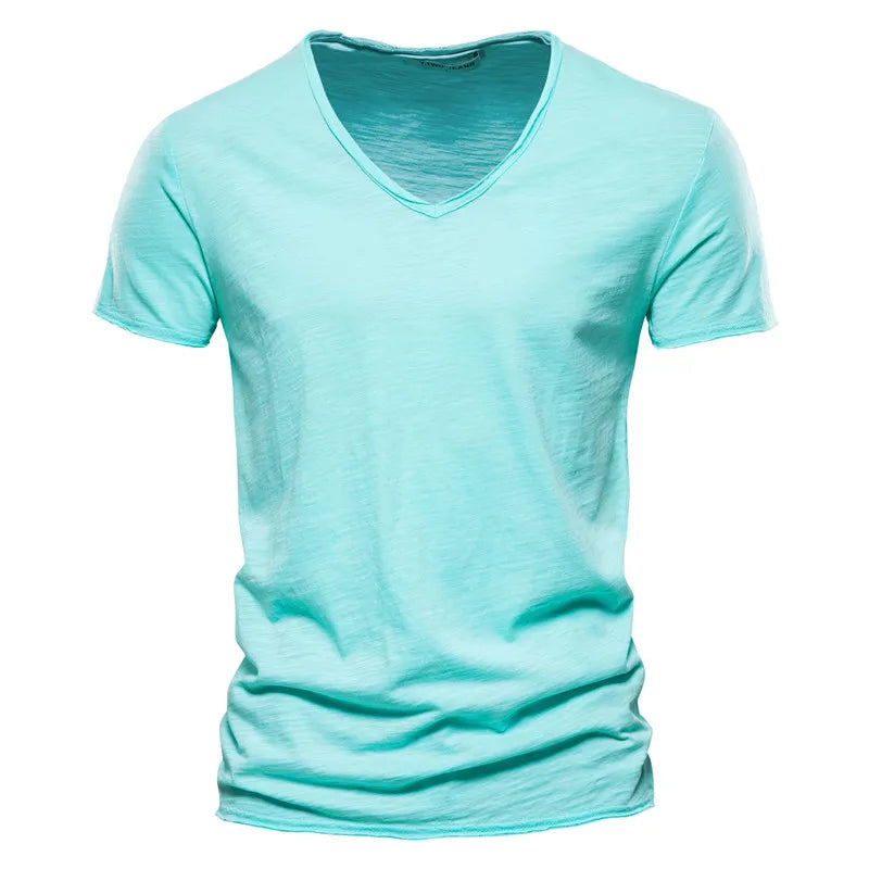 Tibor | Camiseta De Manga Corta Con Cuello en V Para Hombre