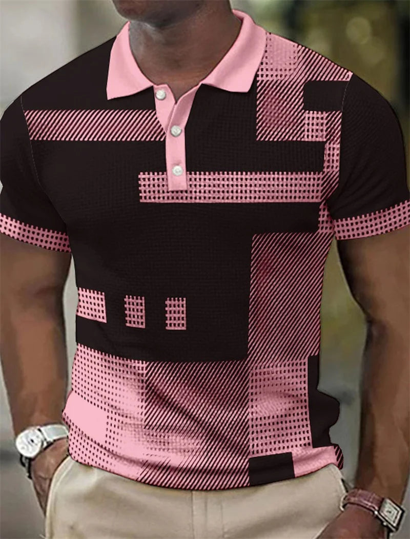 Delbert | Polo De Manga Corta Con Estampado Geométrico