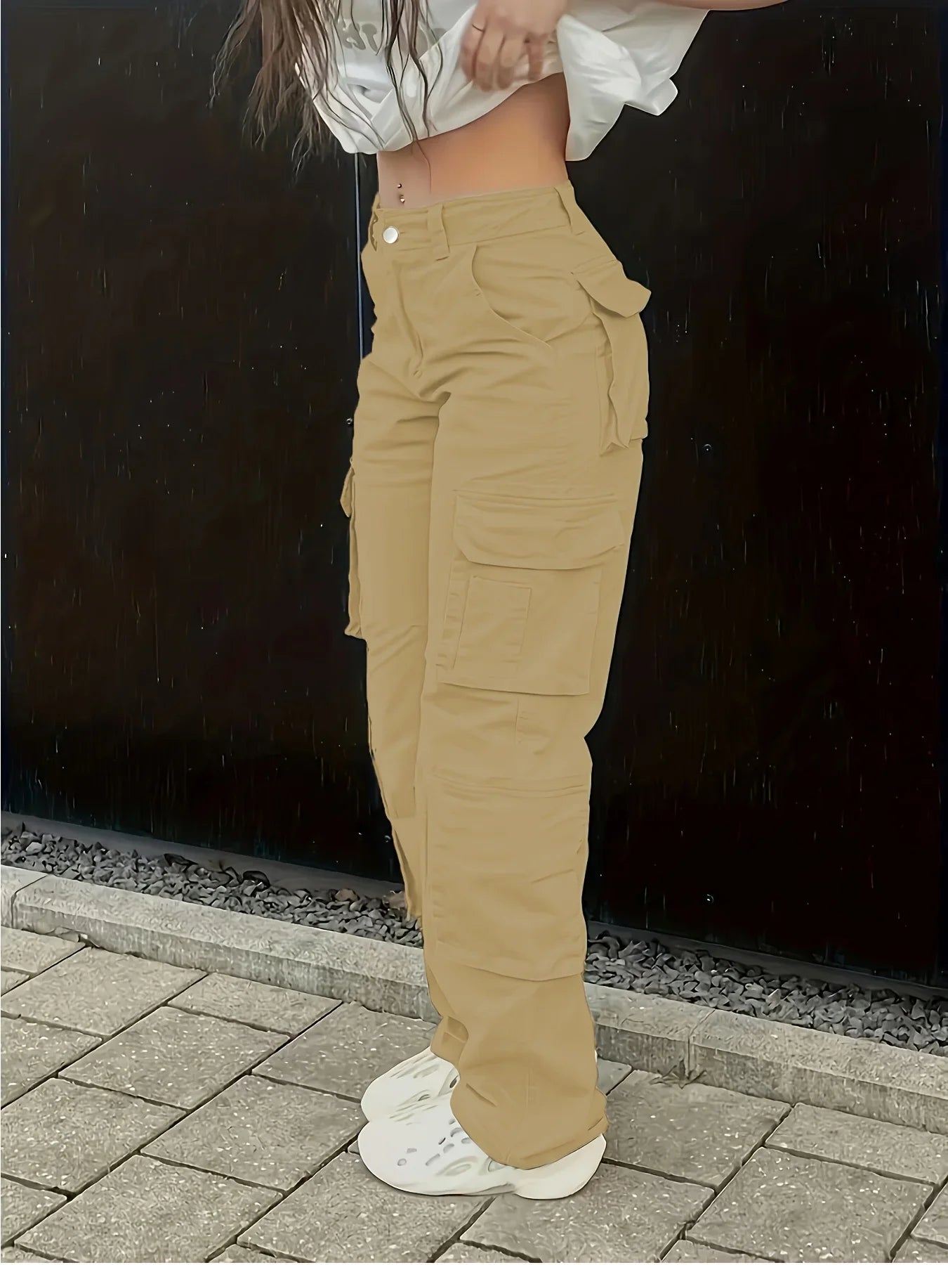 Freena | Pantalones Cargo con Bolsillos Utilitarios