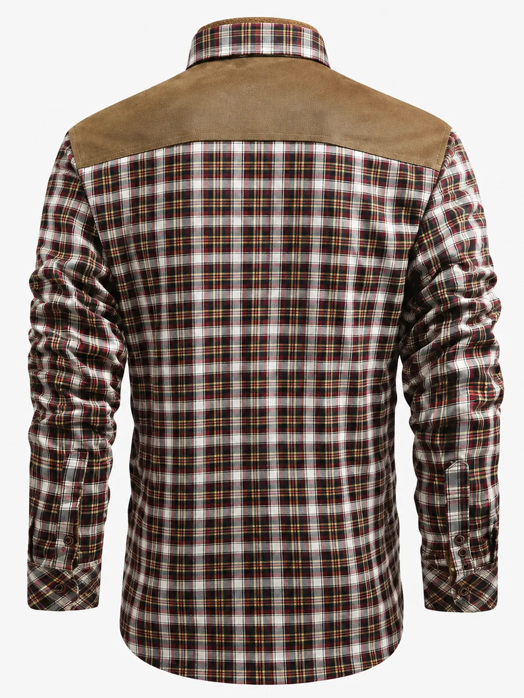 Joel | Camisa de cuadros con yugo contrastante