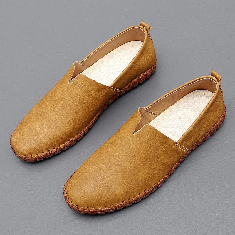 Johnnie | Mocasines Sin Cordones Con Costuras en Contraste