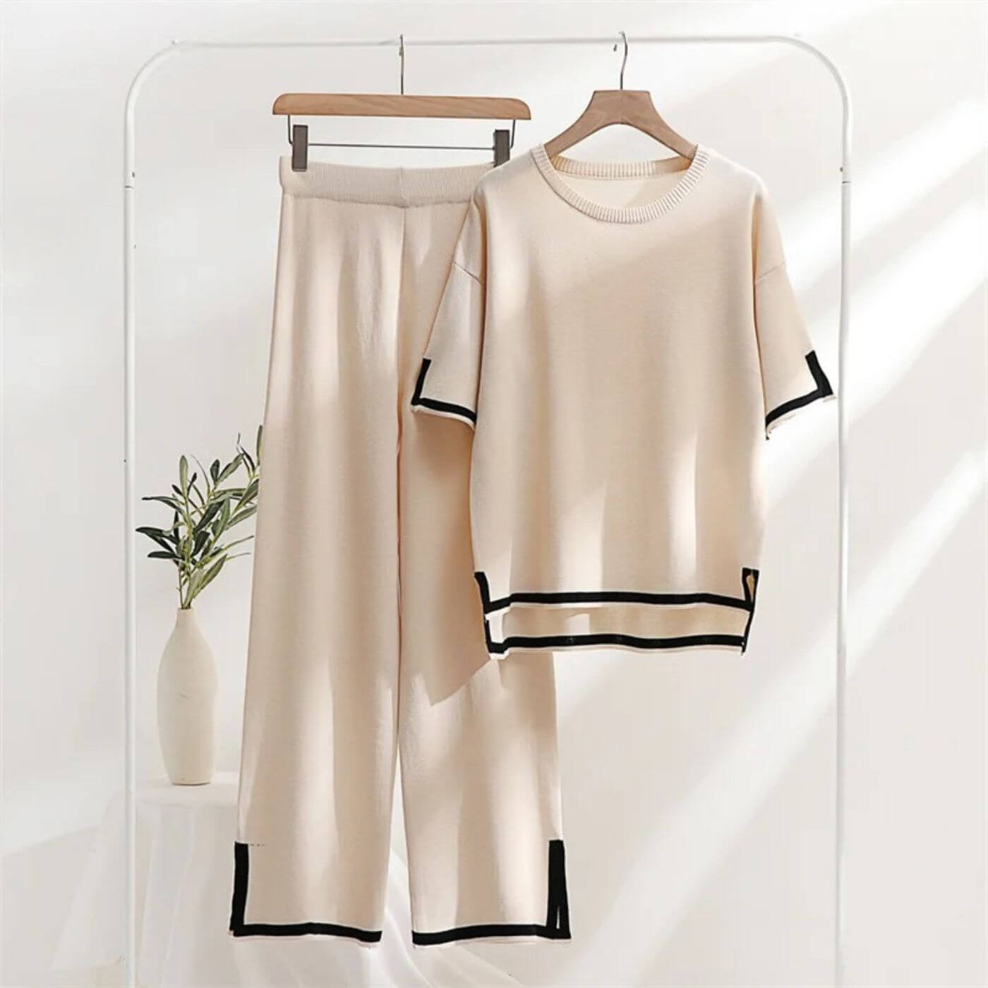 Heleta | Conjunto Punto Dos Piezas Capri Contraste