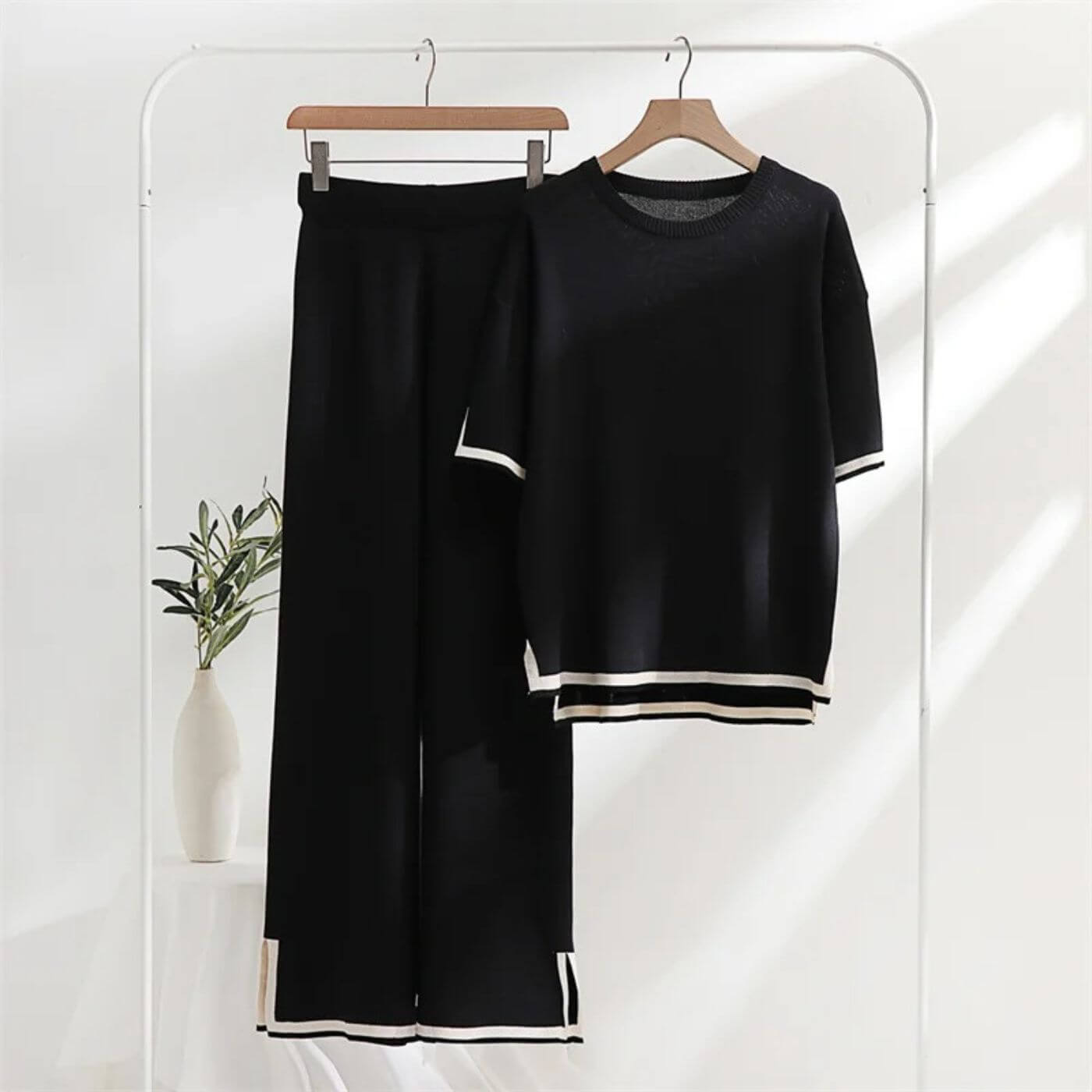 Heleta | Conjunto Punto Dos Piezas Capri Contraste