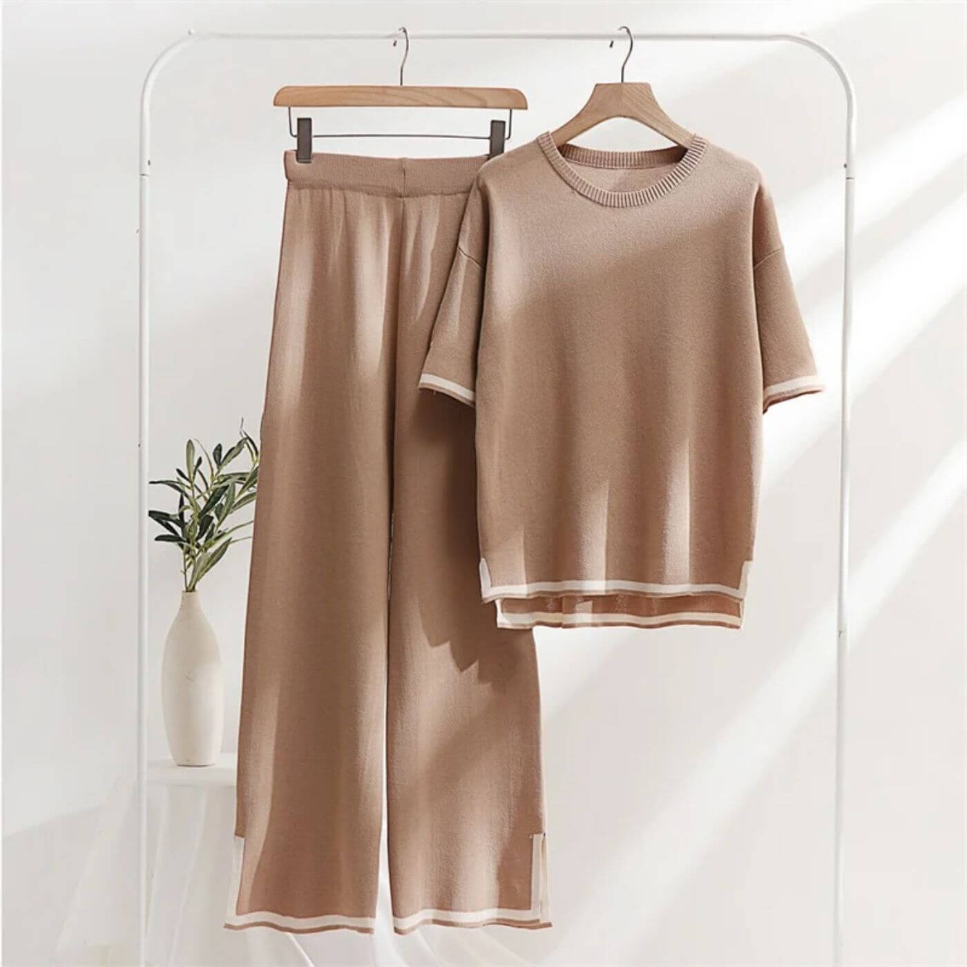 Heleta | Conjunto Punto Dos Piezas Capri Contraste