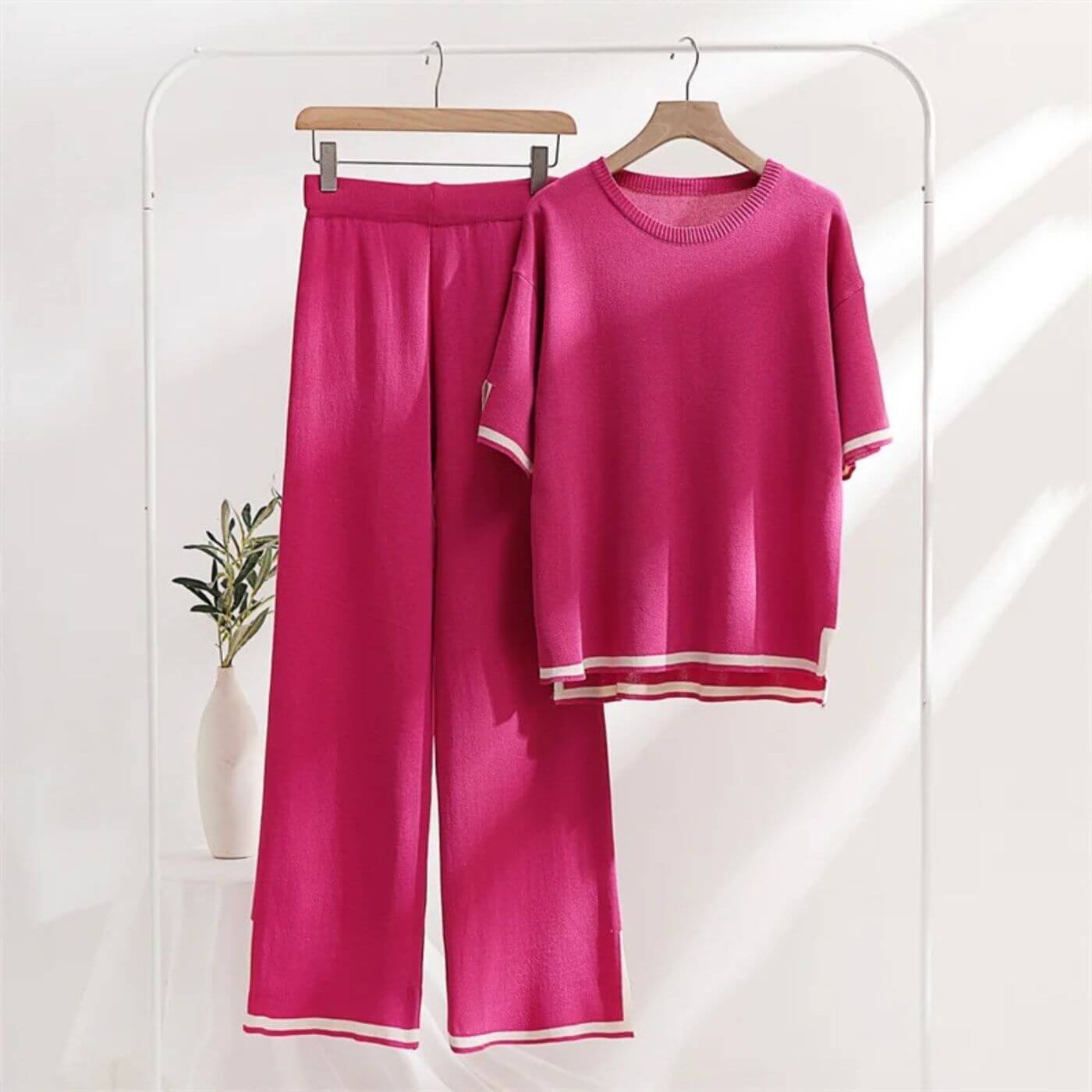 Heleta | Conjunto Punto Dos Piezas Capri Contraste