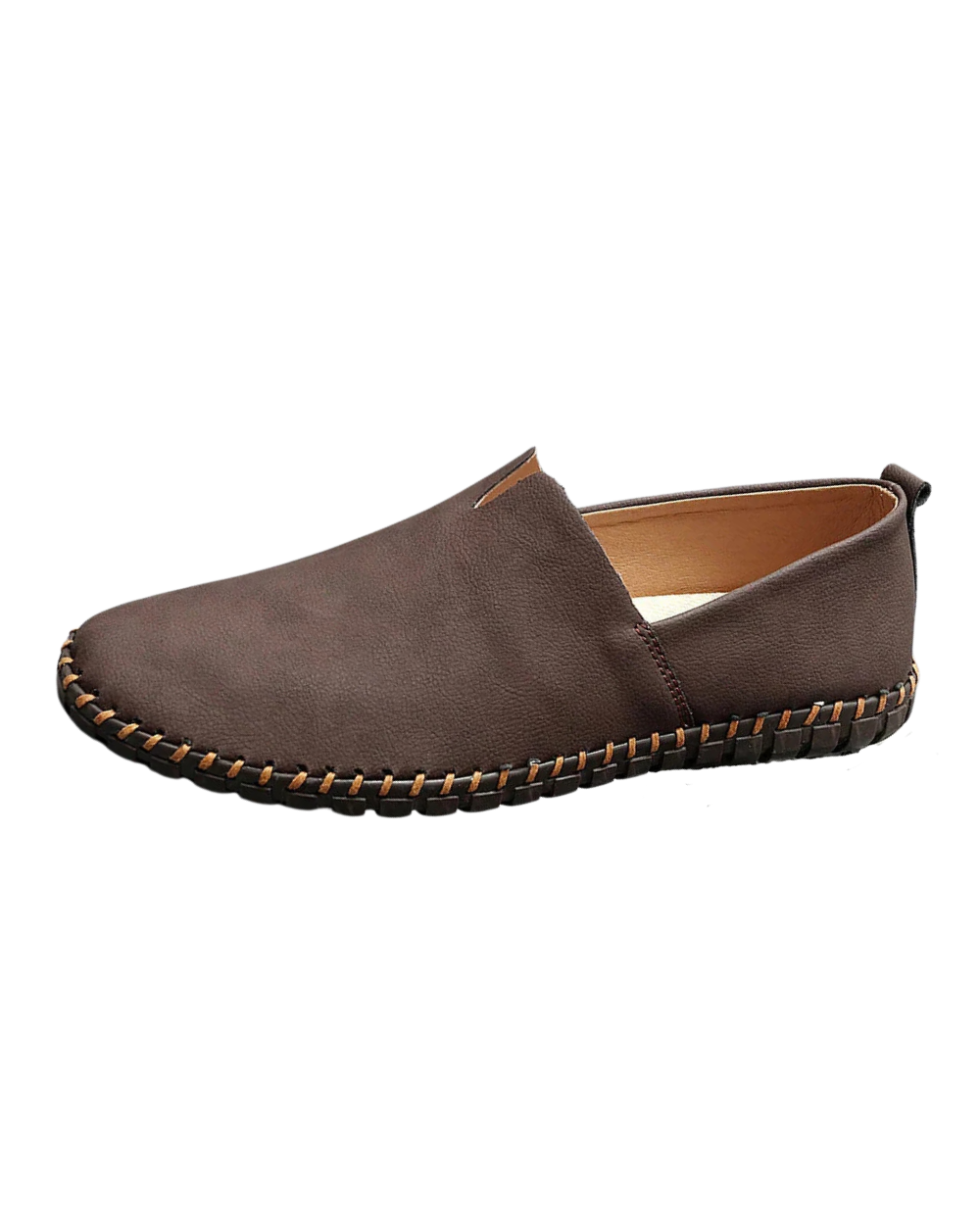Johnnie | Mocasines Sin Cordones Con Costuras en Contraste