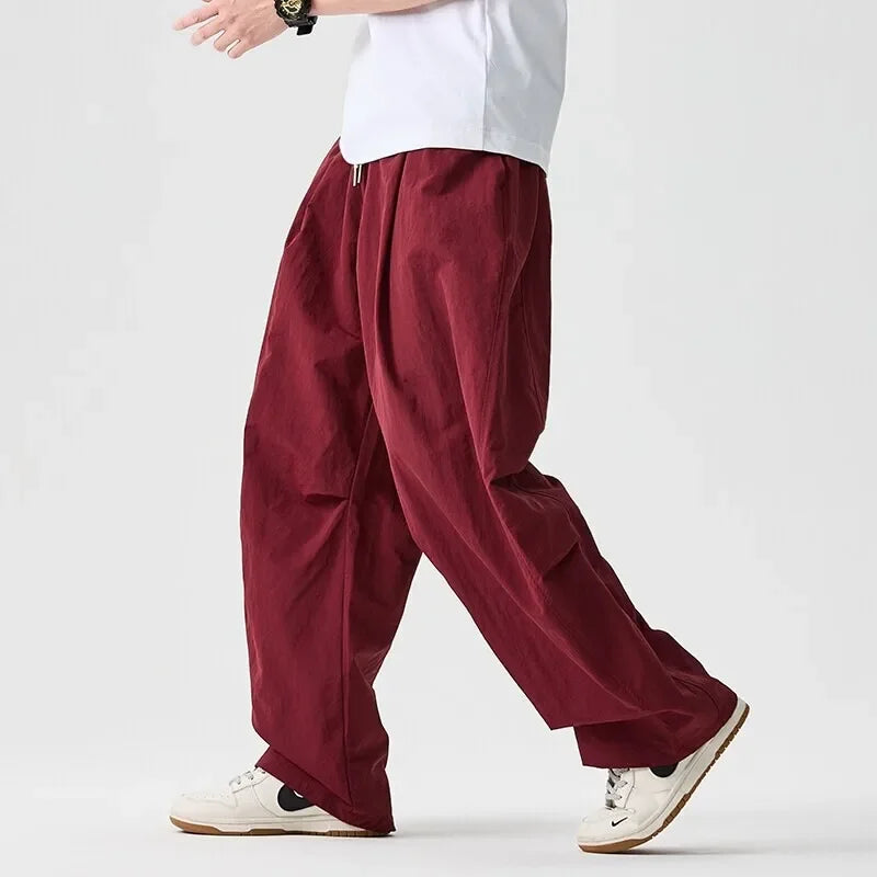 Kaio | Pantalón Holgado Pierna Ancha Cordón