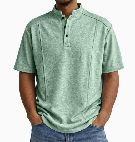 Brionna | Camiseta de Manga Corta con Cuello Henley