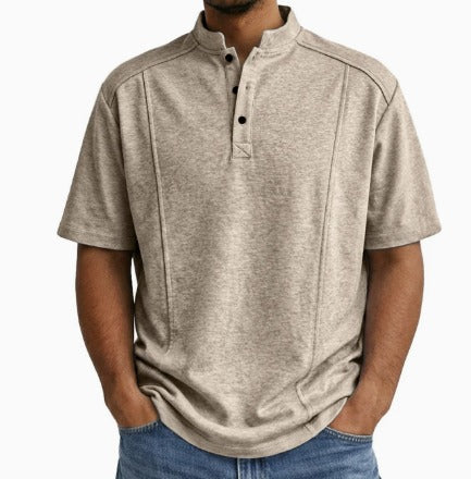 Brionna | Camiseta de Manga Corta con Cuello Henley