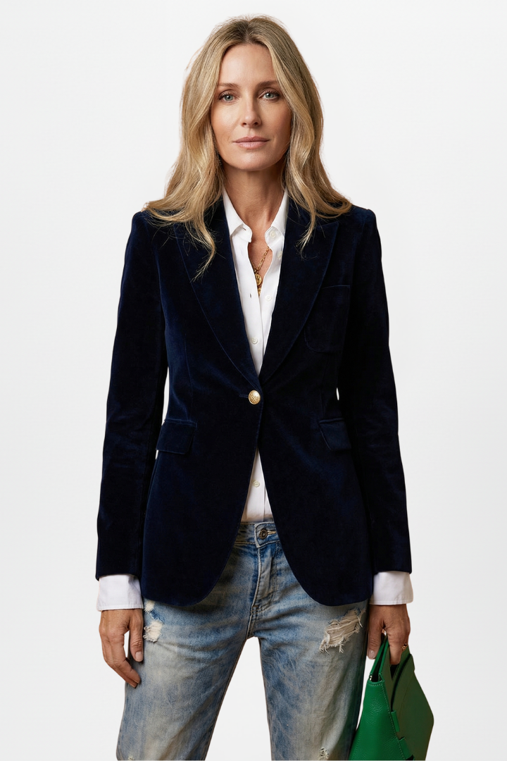 Laurinetta | Blazer estructurado con corte profundo