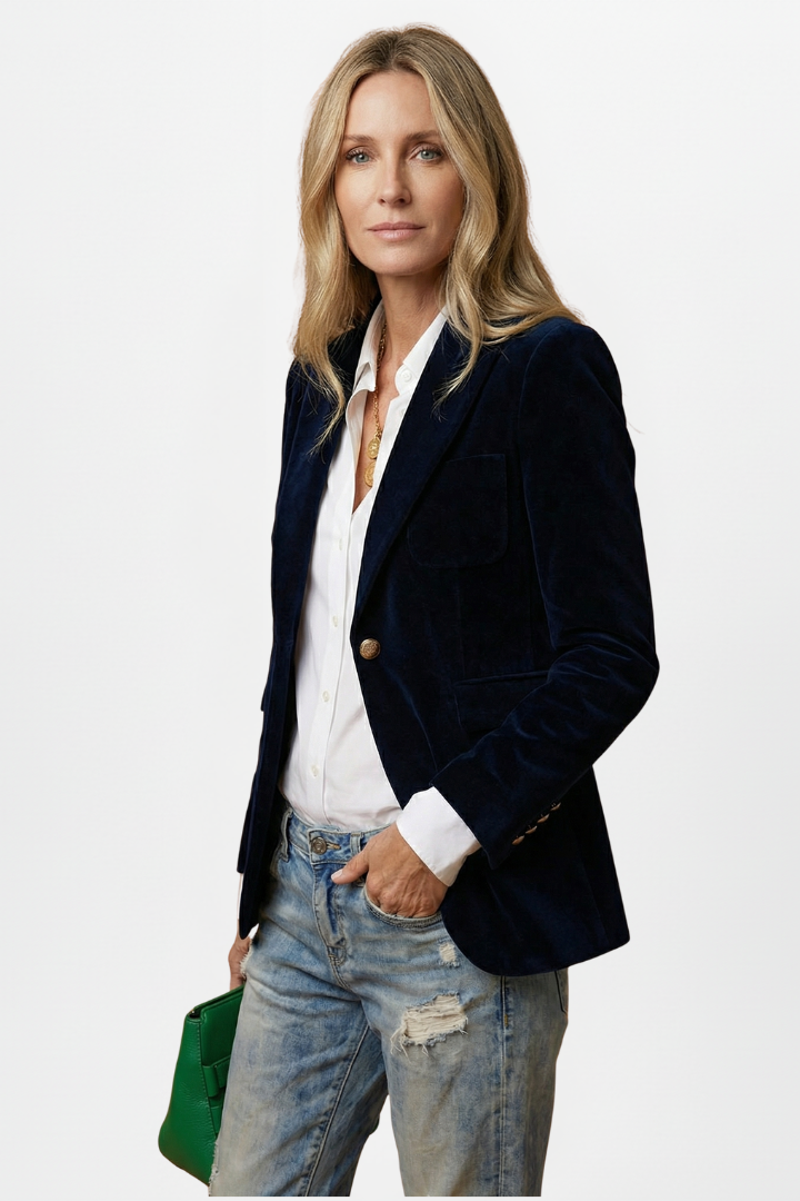 Laurinetta | Blazer estructurado con corte profundo