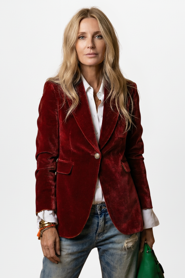 Laurinetta | Blazer estructurado con corte profundo