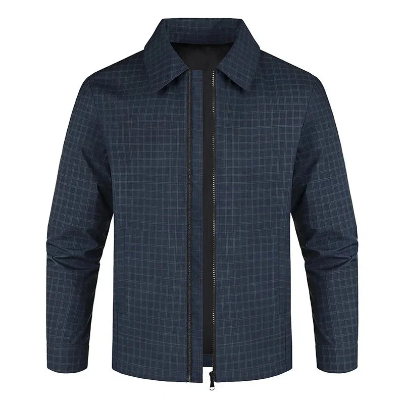 Graeme | Chaqueta de Cuadros con Cremallera