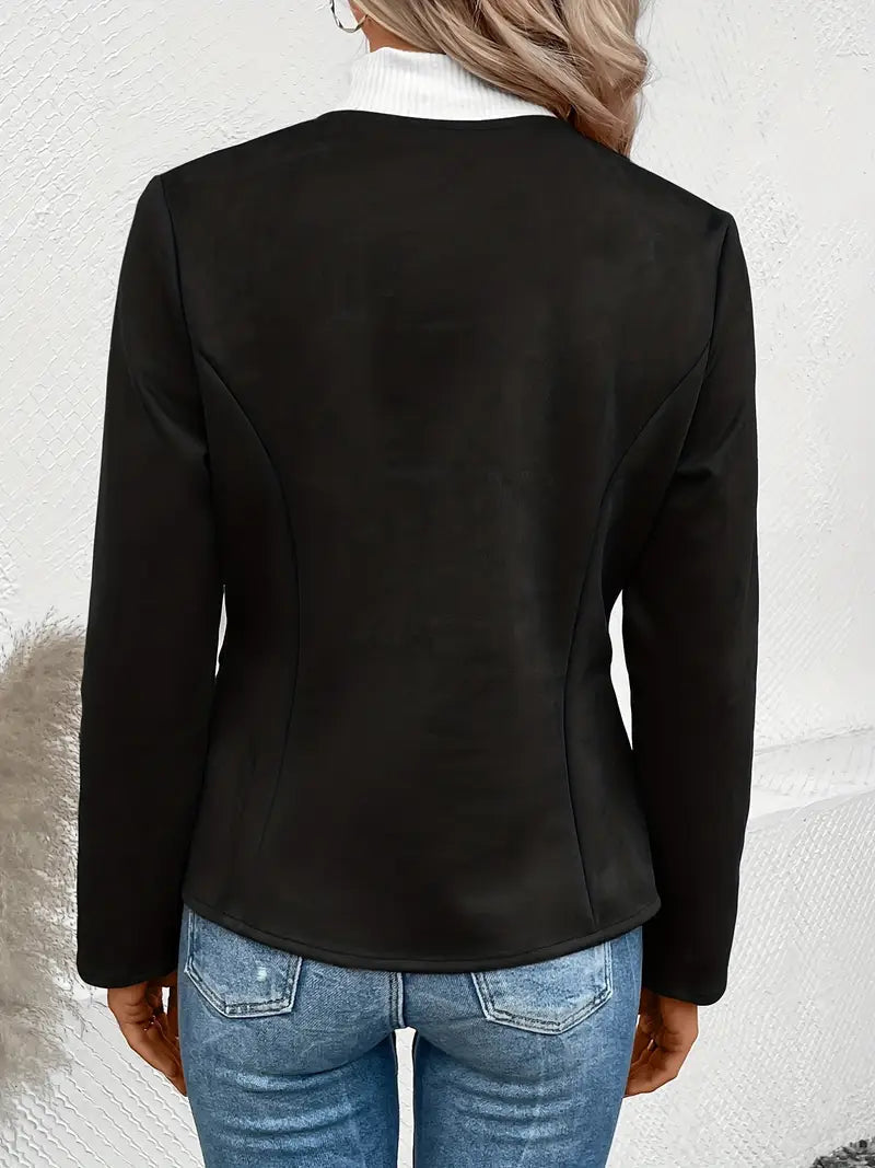 Roksana | Chaqueta Entallada de Manga Larga Con Cremallera