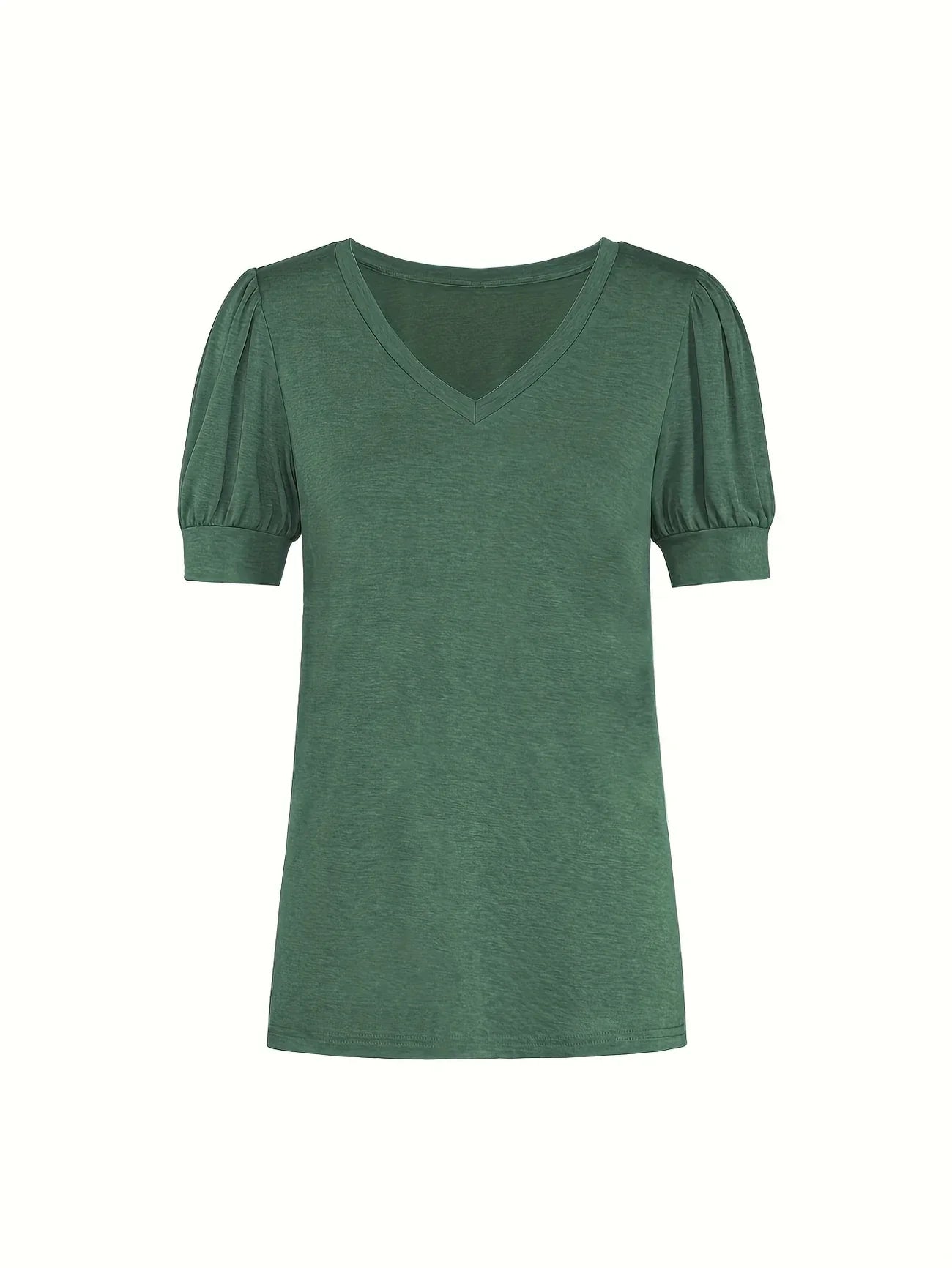 Kizzy | Camiseta de Manga Abullonada Cuello V