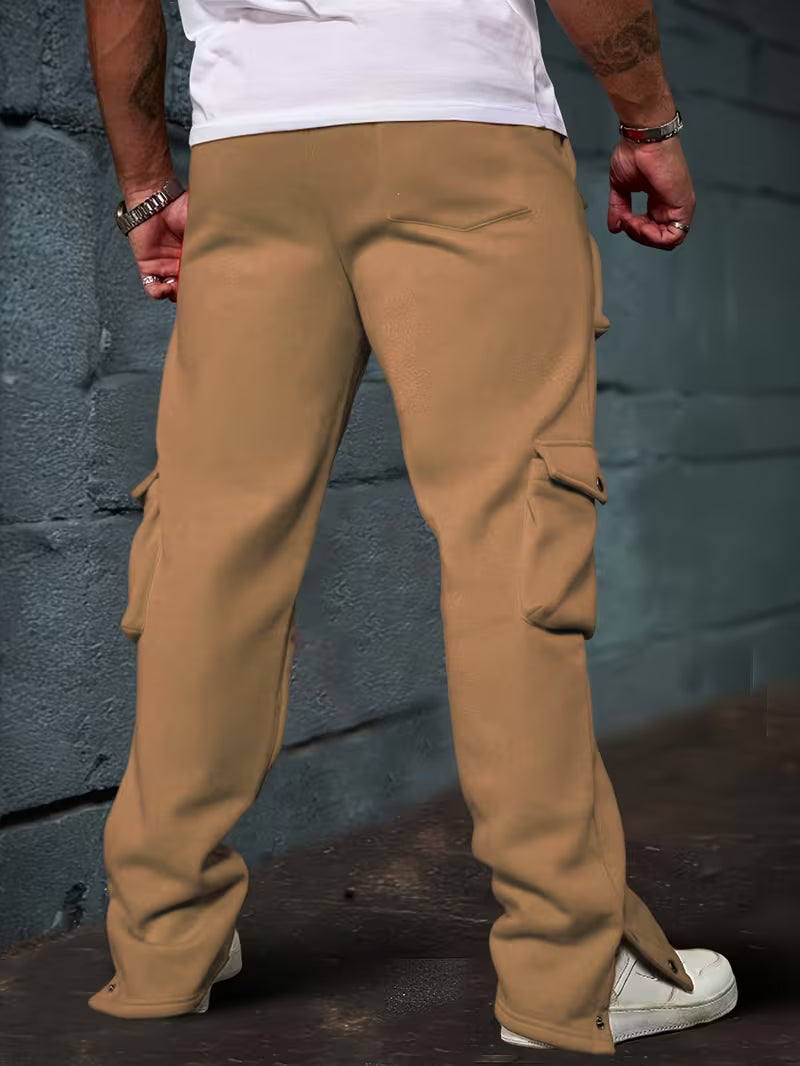 Deyan | Pantalones Cargo Con Cordón Y Múltiples Bolsillos
