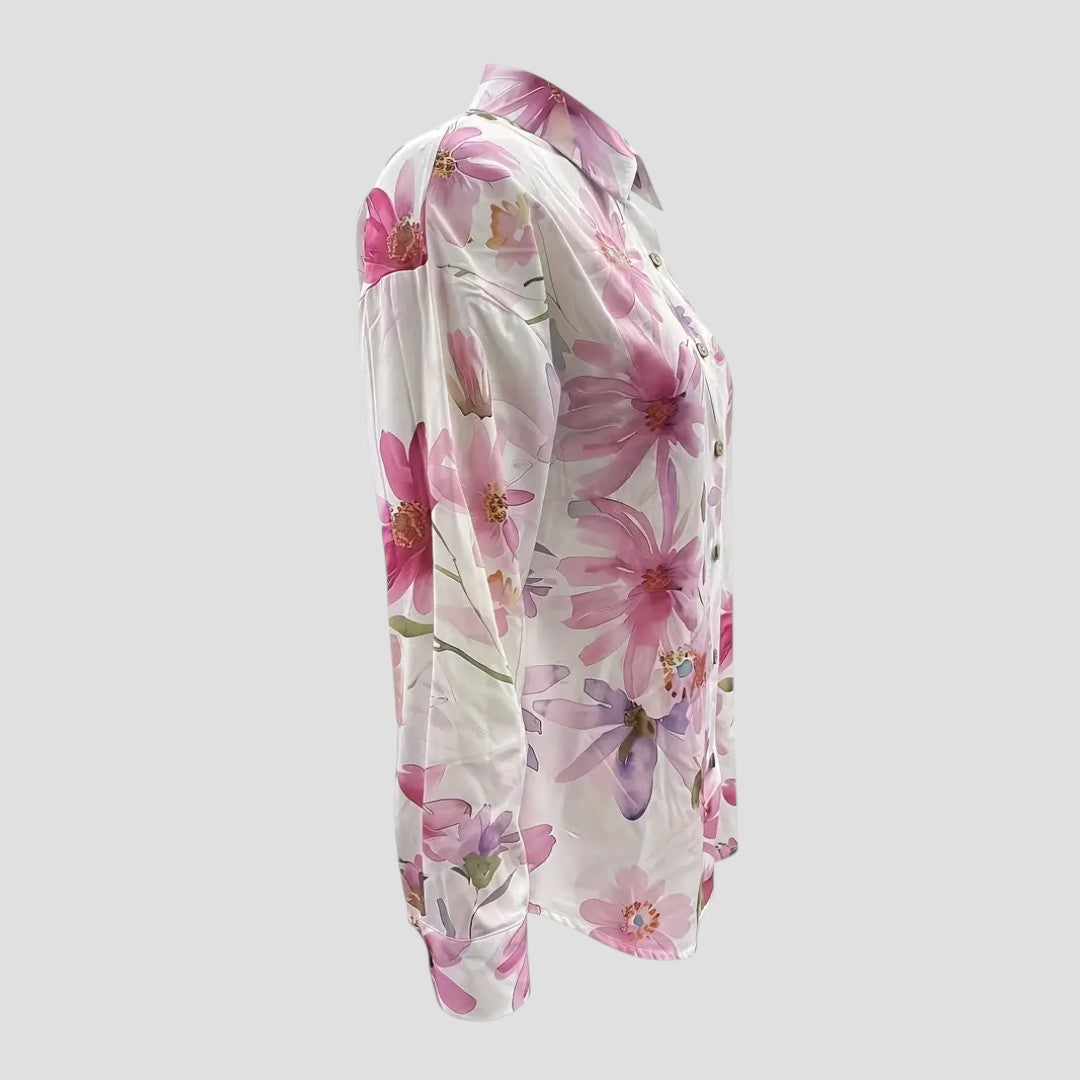 Mayla | Blusa Con Estampado Floral Y Cierre Frontal Con Botones