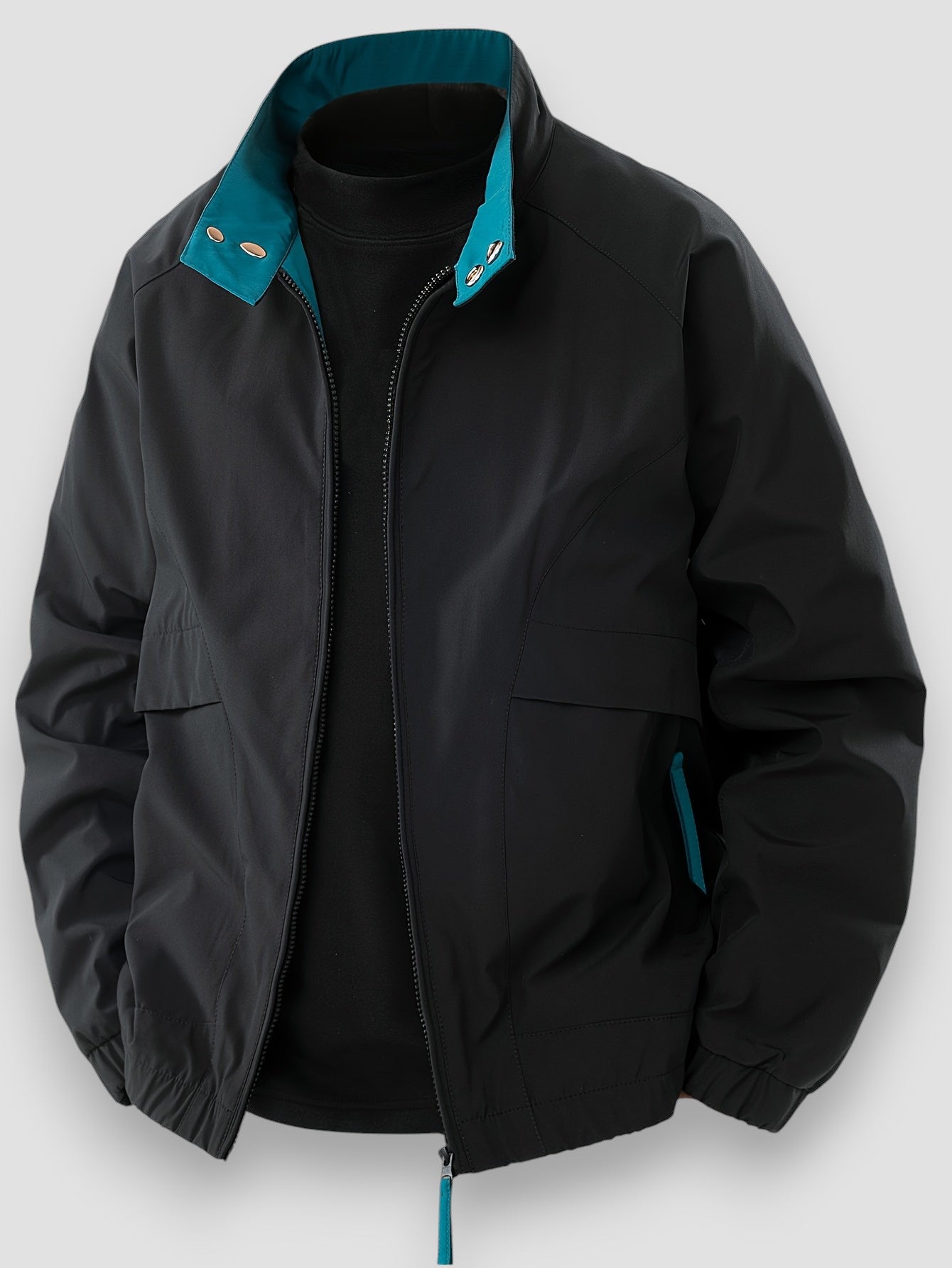 Mason | Chaqueta Casual con Cremallera y Cuello Alto