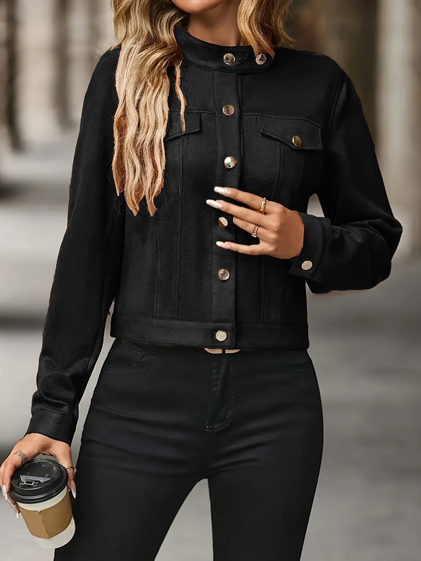 Slavica | Chaqueta Vintage De Manga Larga Con Botones