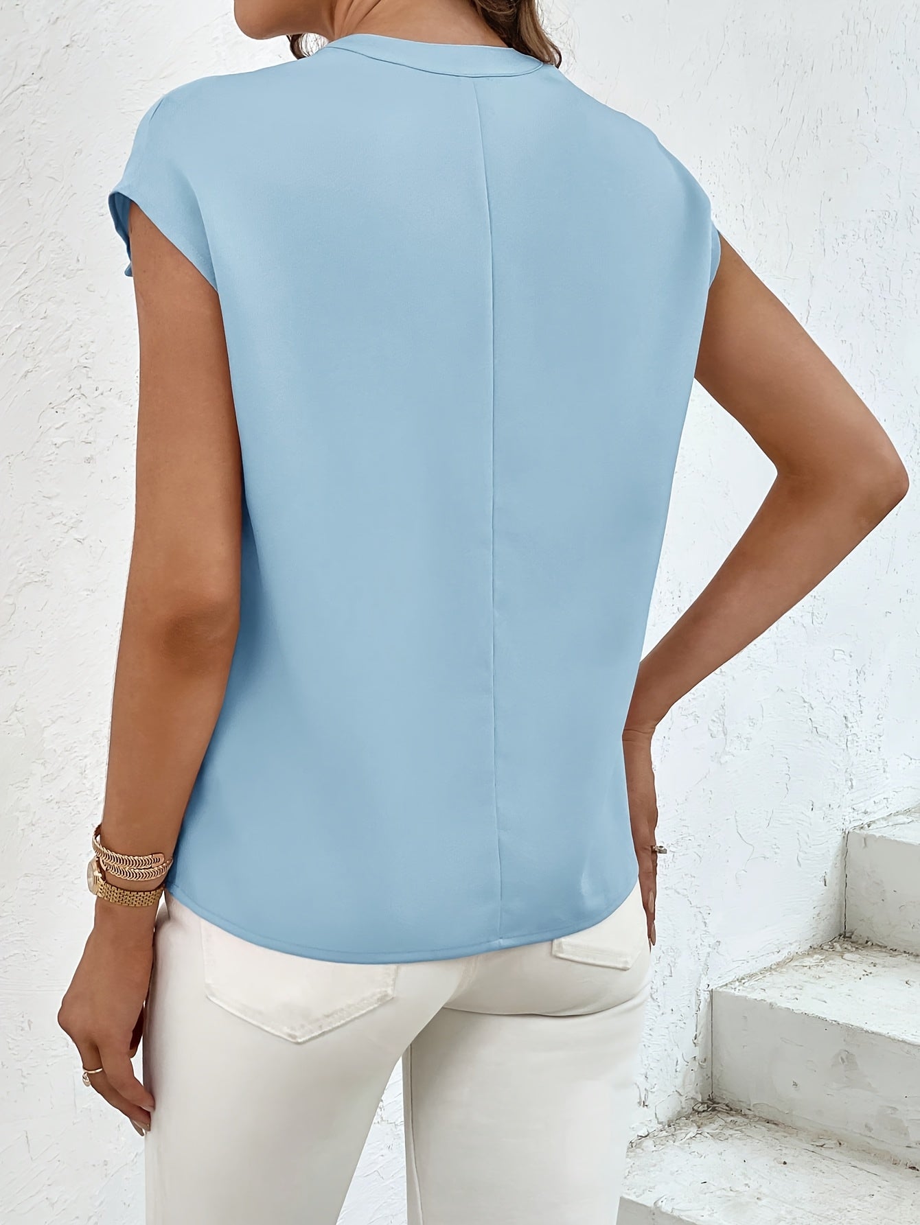 Marquita - Blusa de manga corta con bolsillos