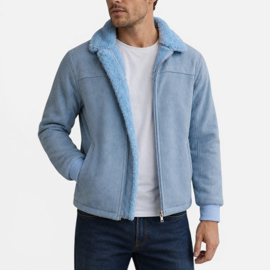 Daigle | Chaqueta con Cuello de Piel y Cierre Frontal