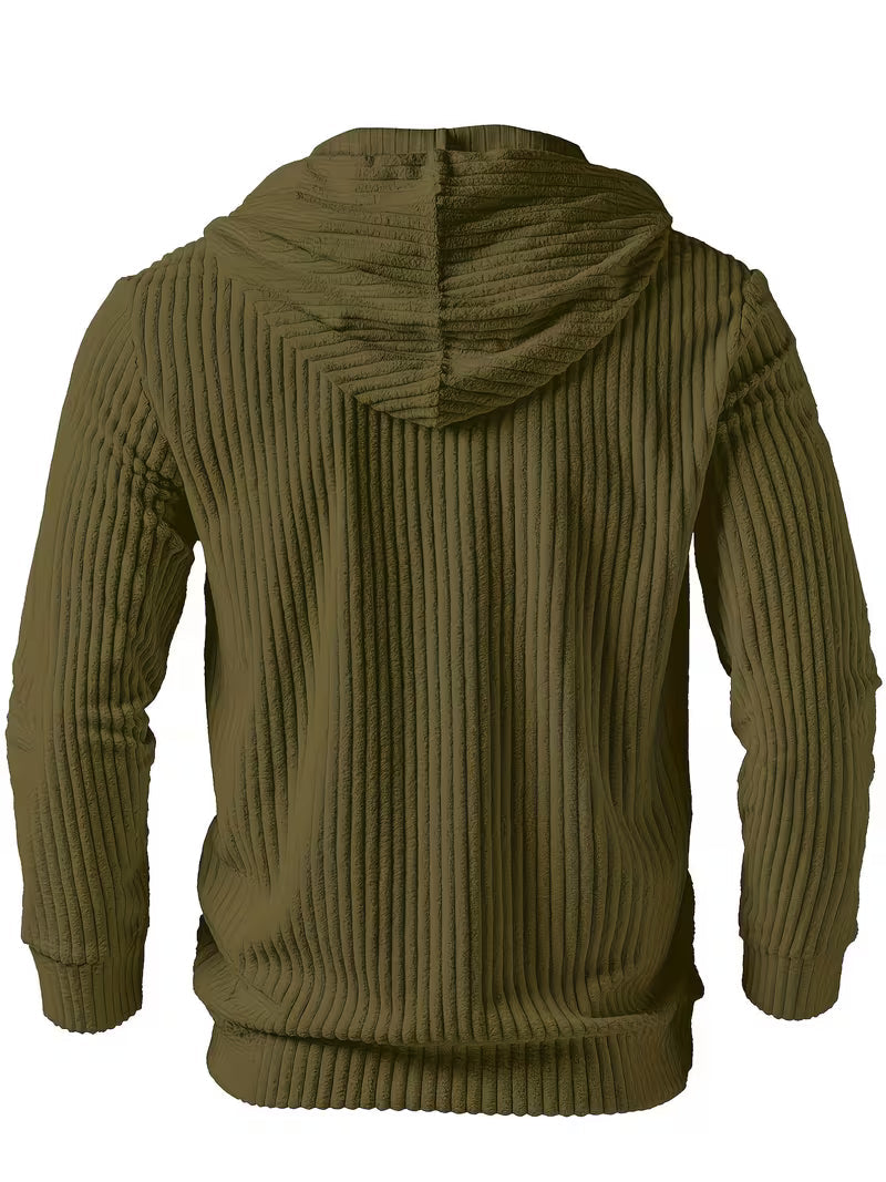 Colman | Sudadera con Capucha de Manga Larga Acanalada