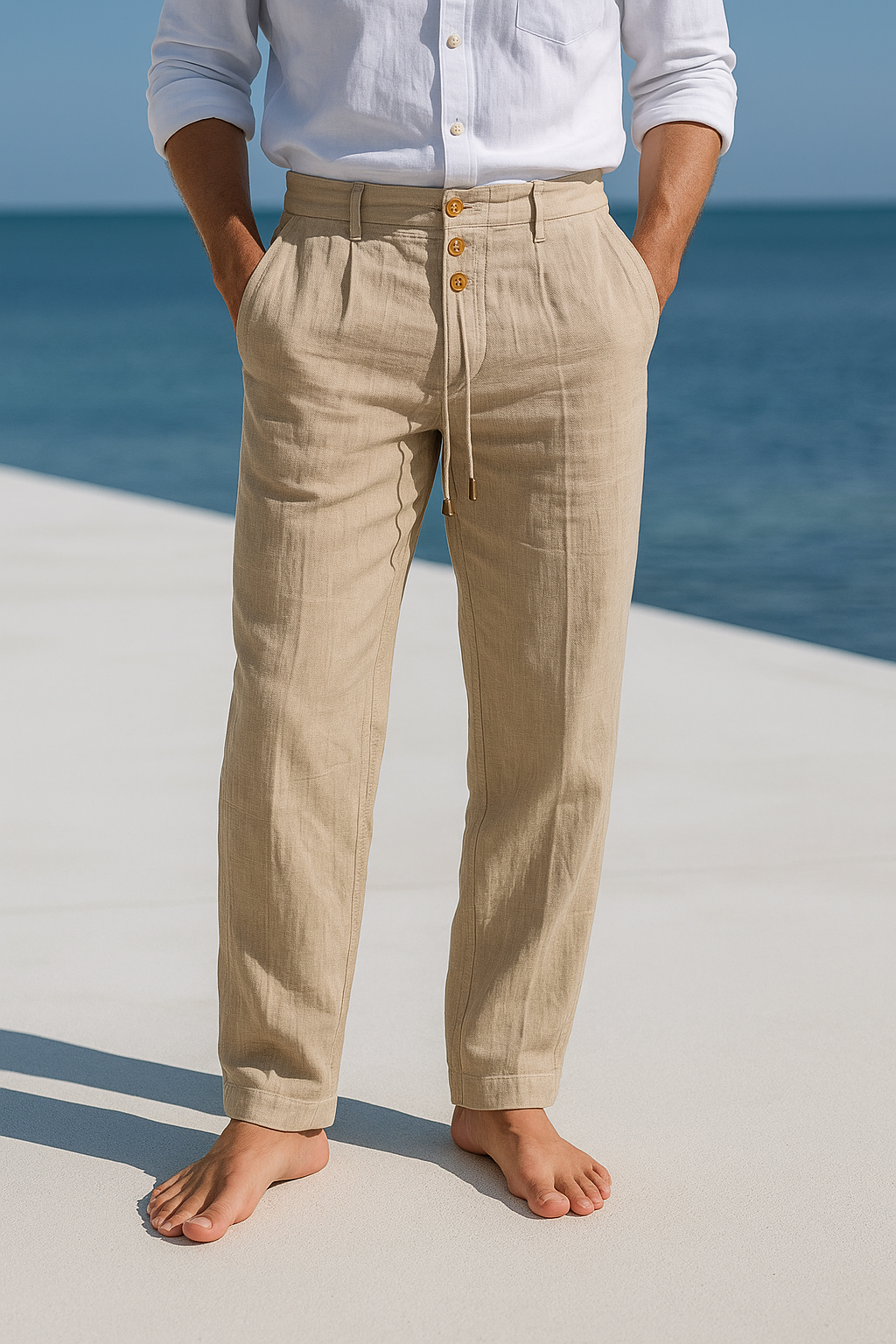 Alexandre | Pantalones con Cintura Ajustable y Botones
