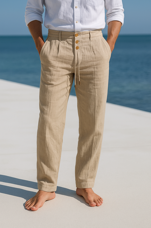Alexandre | Pantalones con Cintura Ajustable y Botones