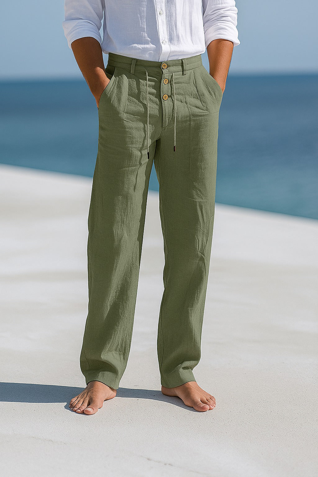 Alexandre | Pantalones con Cintura Ajustable y Botones