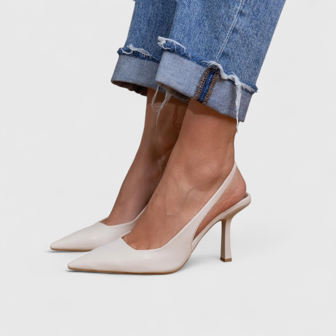 Aniya - Zapatos de Tacón Alto Con Punta Afilada y Talón Abierto