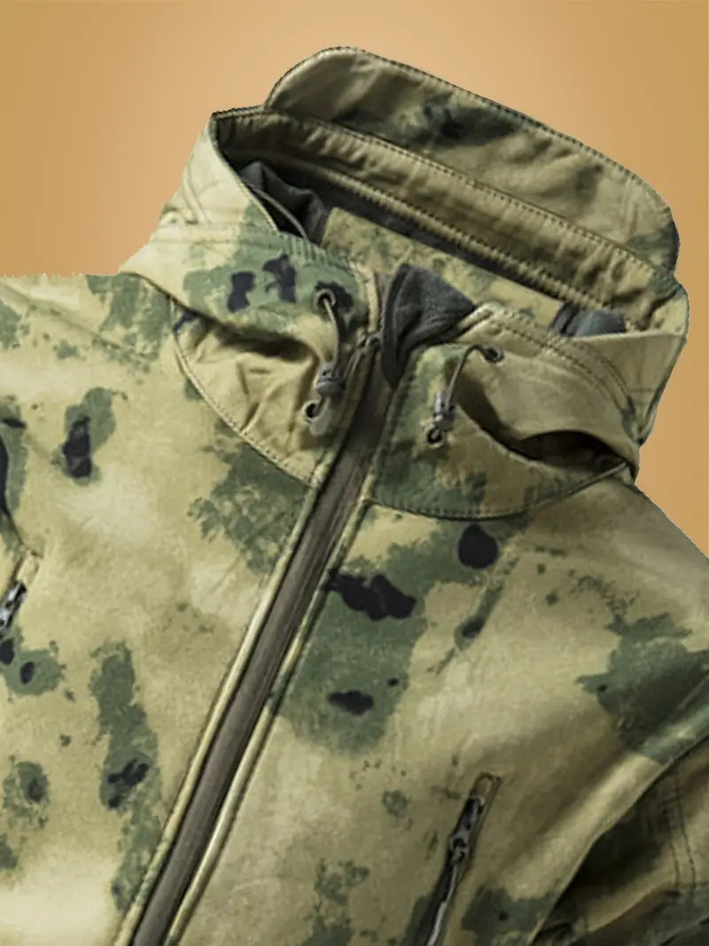 Mikel | Chaqueta Militar con Capucha Camuflada
