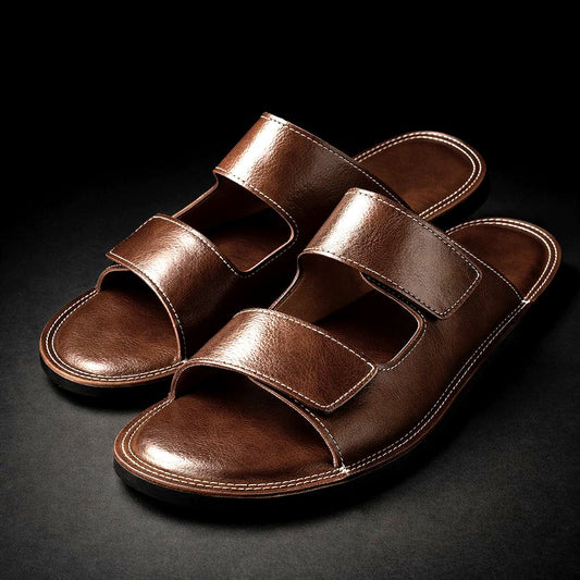 Henrique | Sandalias Slip On Doble Correa Abierta