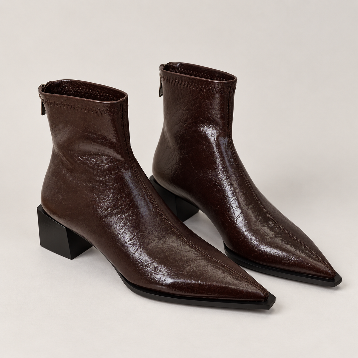Laururea | Botines con Punta Afila y Cierre