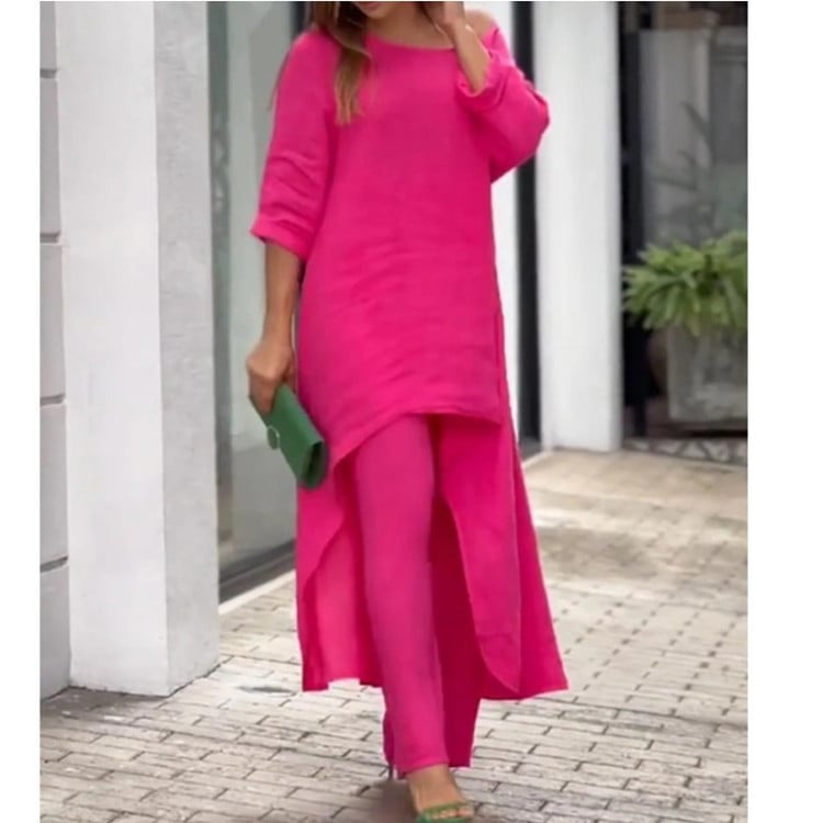 Liselotte | Conjunto De Dos Piezas Túnica Asimétrica Y Pantalón