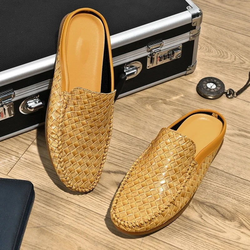 Efim | Mules Tipo Mocasín Sin Cordones Con Tejido Trenzado
