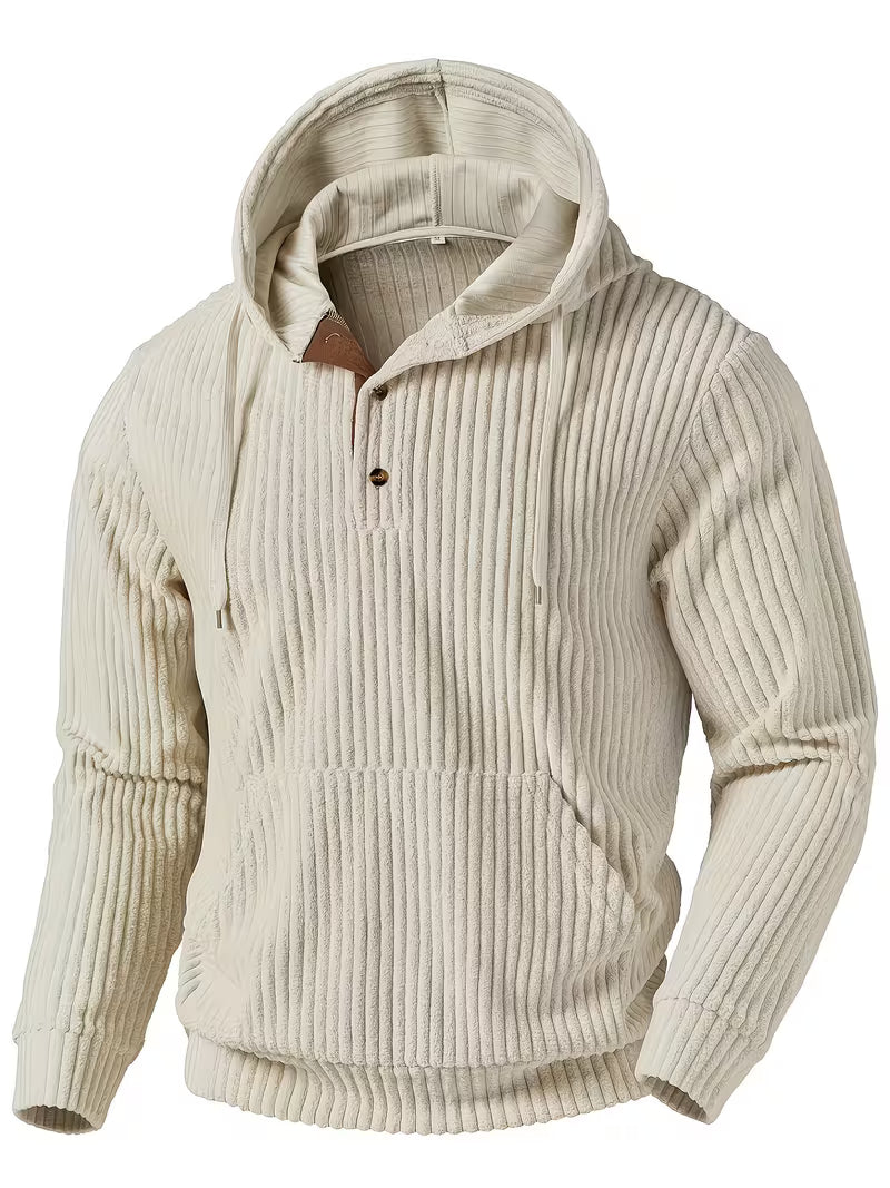Colman | Sudadera con Capucha de Manga Larga Acanalada