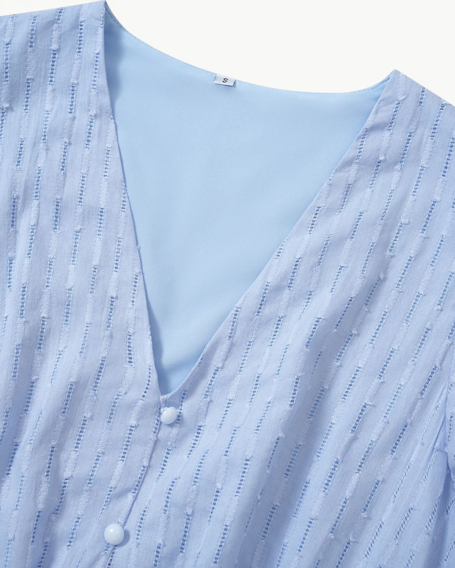 Julieta | Vestido MIDI Con Cuello en V Y Mangas Con Volantes