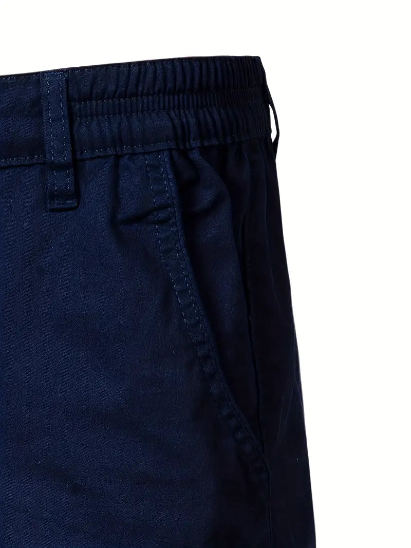 Baird - Pantalones Cortos Informales de Algodón Con Cintura Elástica