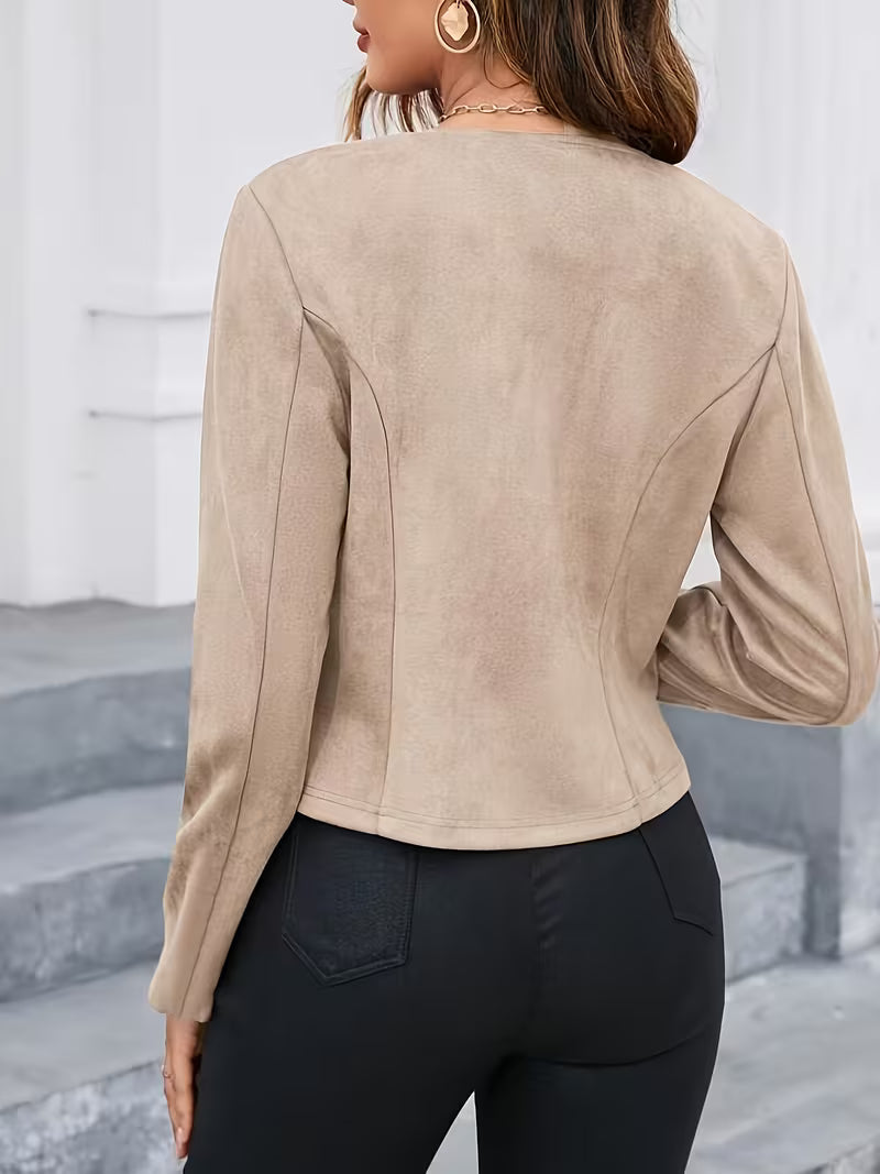 Eria | Chaqueta Con Cuello Redondo Y Cremallera