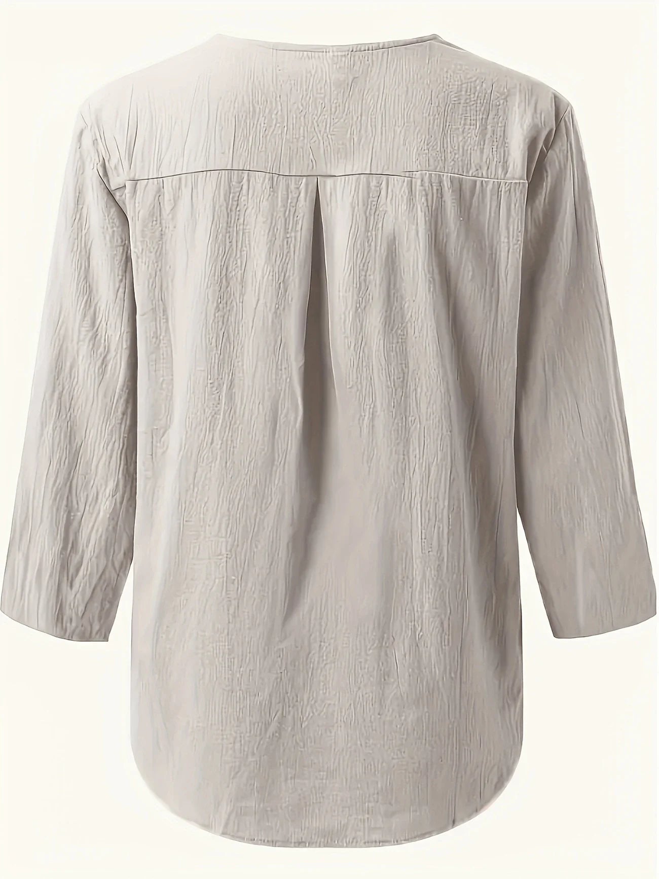 Mykaela | Blusa Informal Con Cuello Abierto y Tacto de Algodón